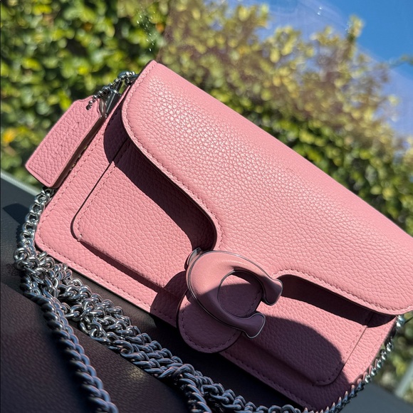 Coach Handbags - Coach Pink Tabby Chain Clutch Crossbody Bag CJ925